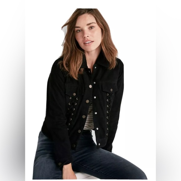 Lucky Brand Suede Jacket - Picture 1 of 11